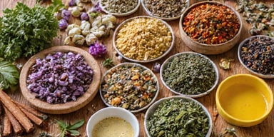 Botanical and herbal wellness blends